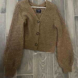A&F brown cardigan